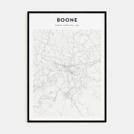 Boone Map Portrait Poster