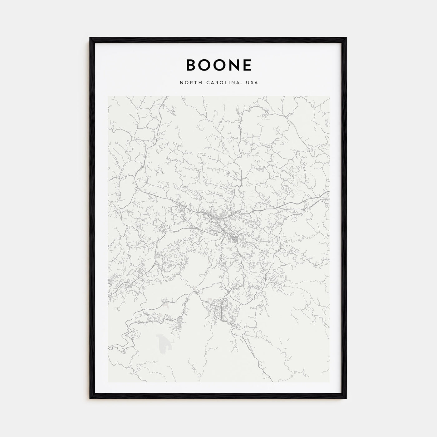 Boone Map Portrait Poster