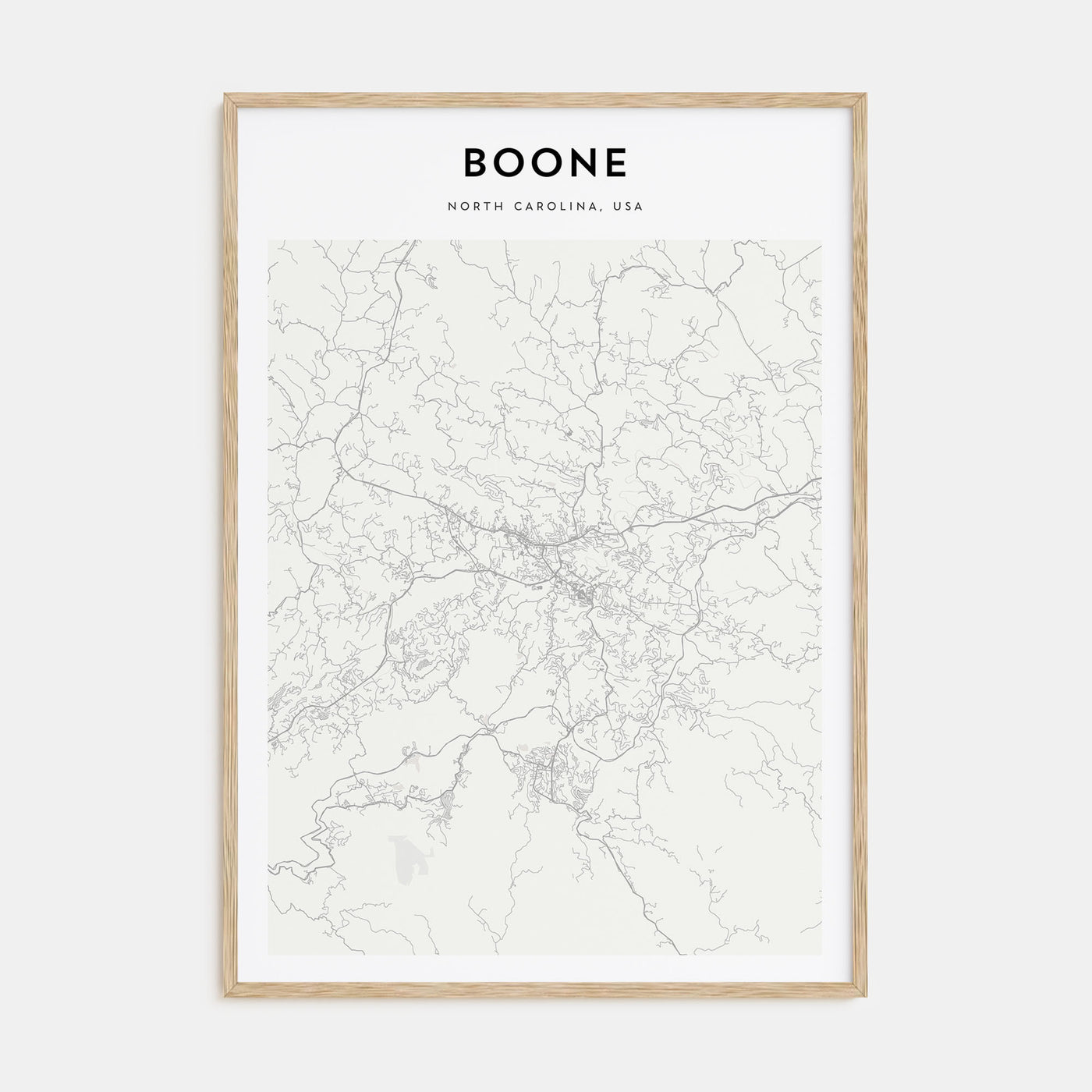Boone Map Portrait Poster