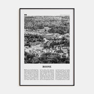 Boone Travel B&W No 1 Poster