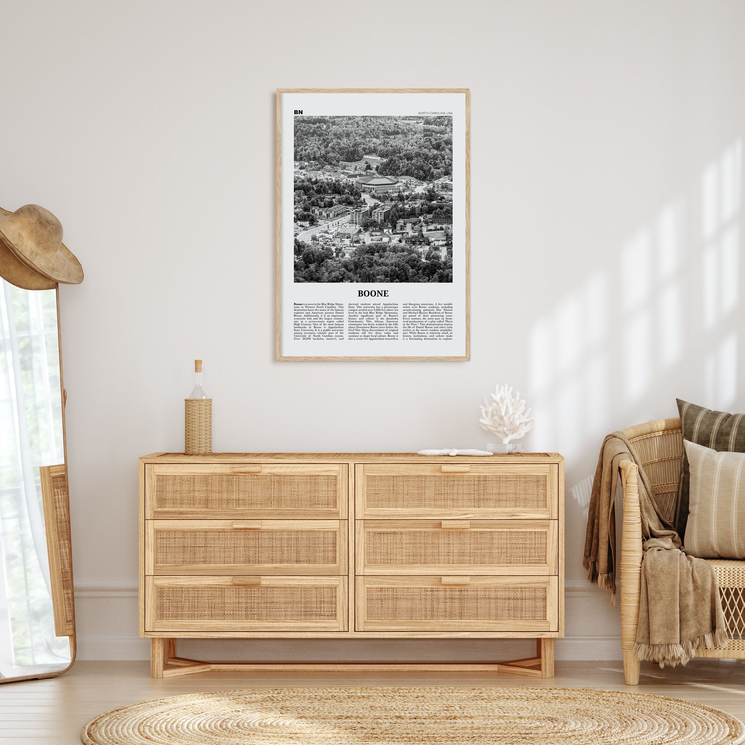 Boone Travel B&W No 1 Poster