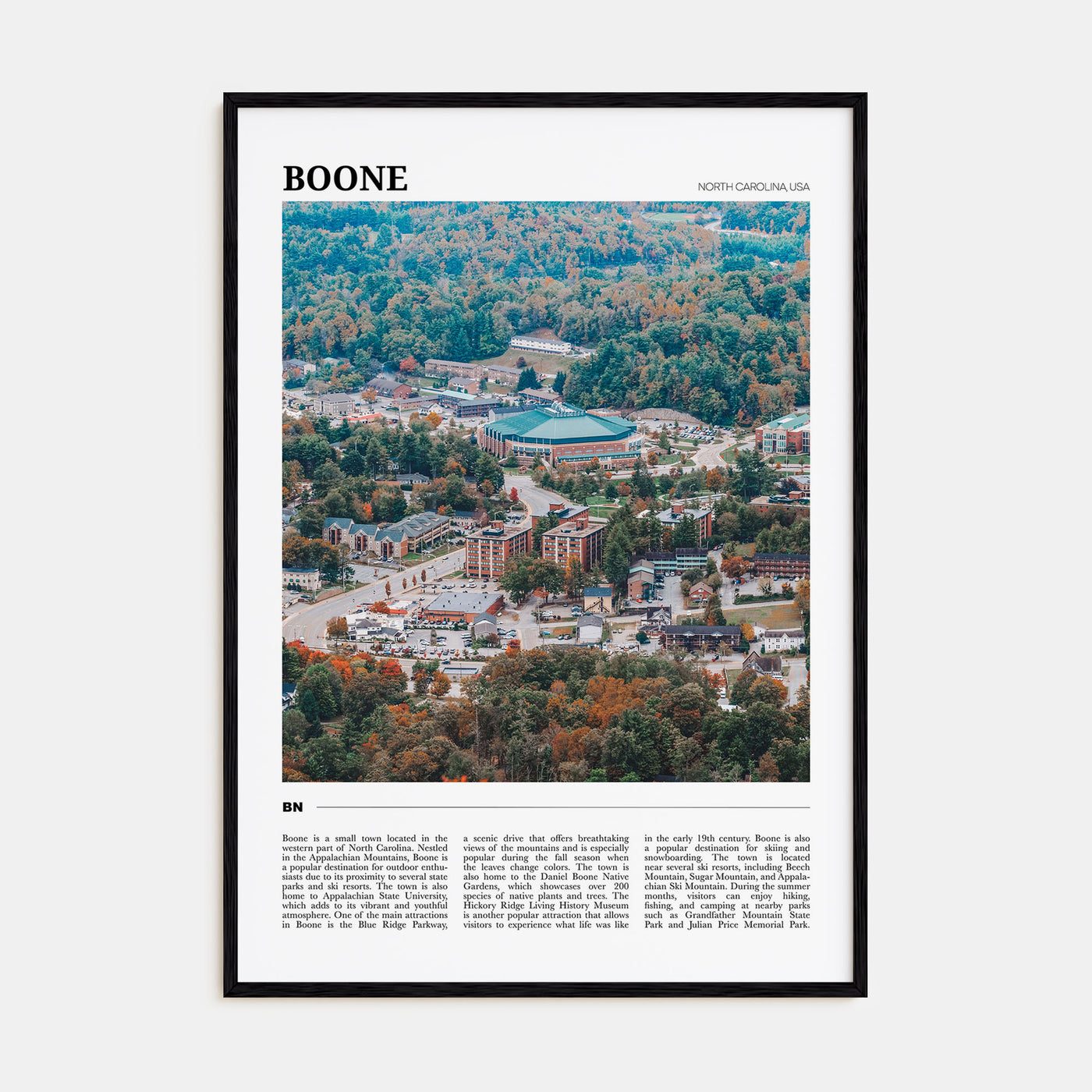 Boone Travel Color Poster