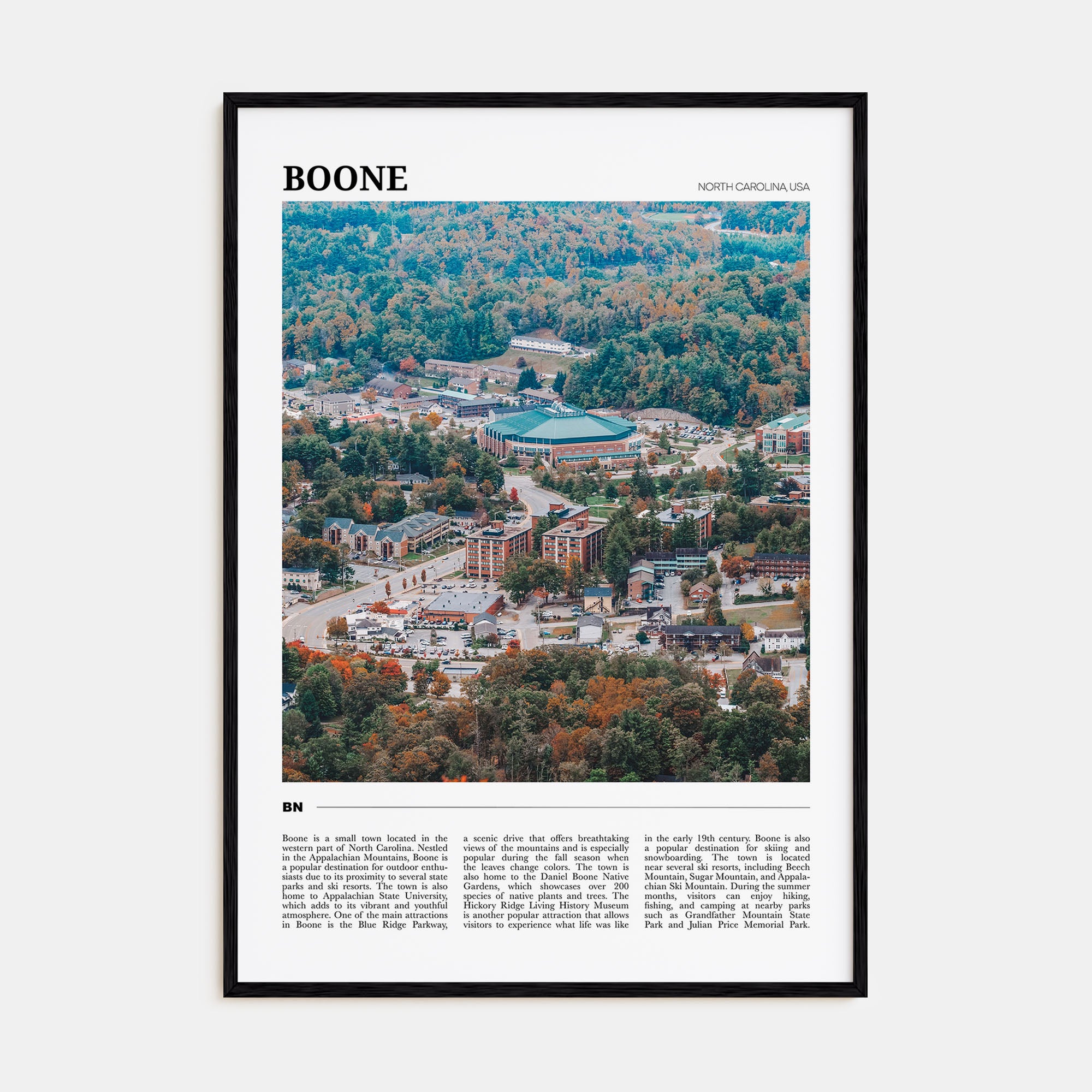 Boone Travel Color Poster