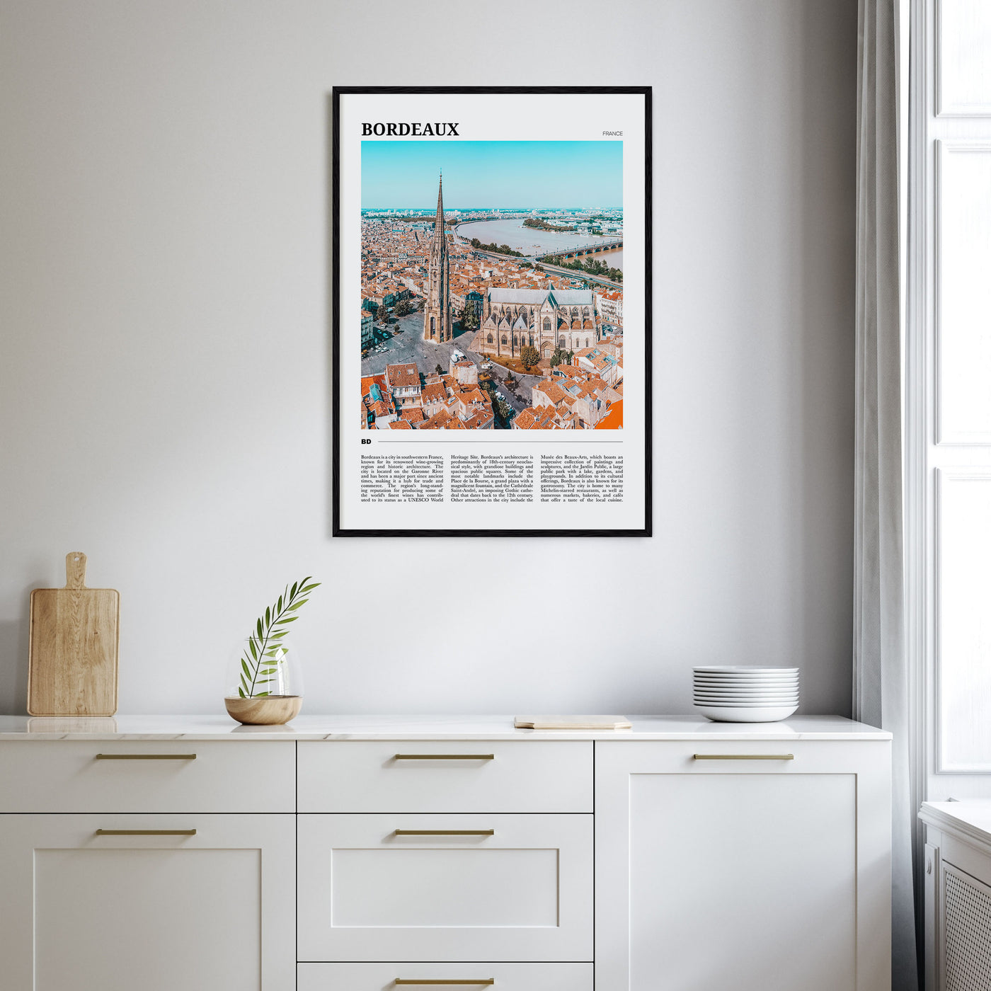 Bordeaux Travel Color Poster