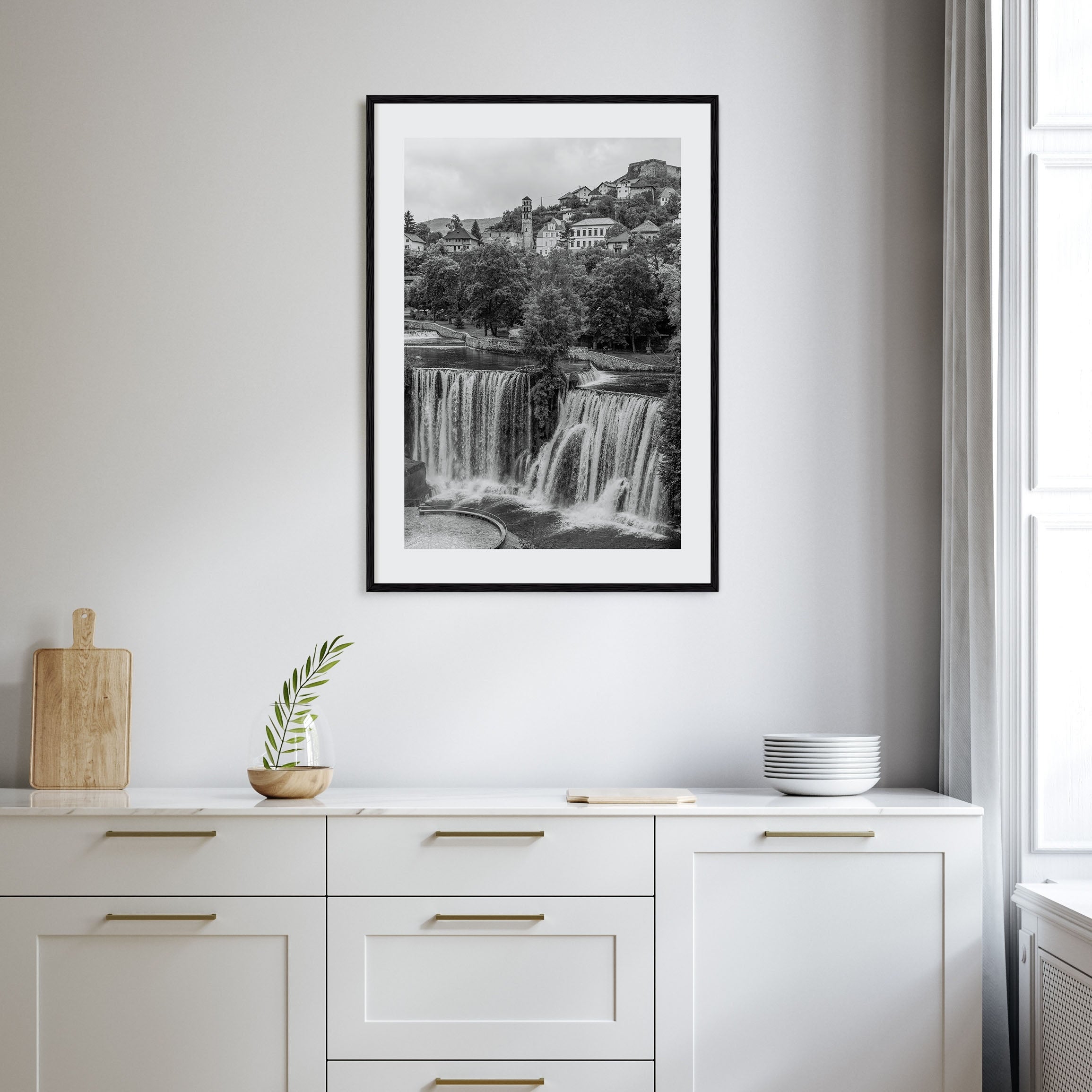 Bosnia and Herzegovina Photo B&W Poster