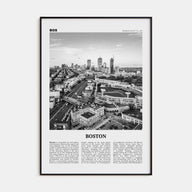 Boston Travel B&W No 3 Poster