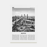Boston Travel B&W No 3 Poster