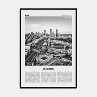 Boston Travel B&W No 3 Poster