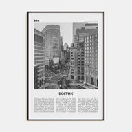 Boston Travel B&W No 4 Poster