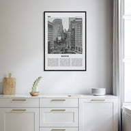 Boston Travel B&W No 4 Poster