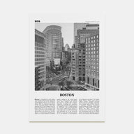 Boston Travel B&W No 4 Poster