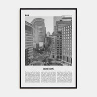 Boston Travel B&W No 4 Poster