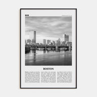 Boston Travel B&W No 5 Poster