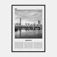 Boston Travel B&W No 5 Poster