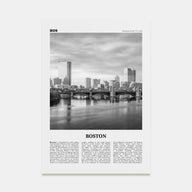 Boston Travel B&W No 5 Poster