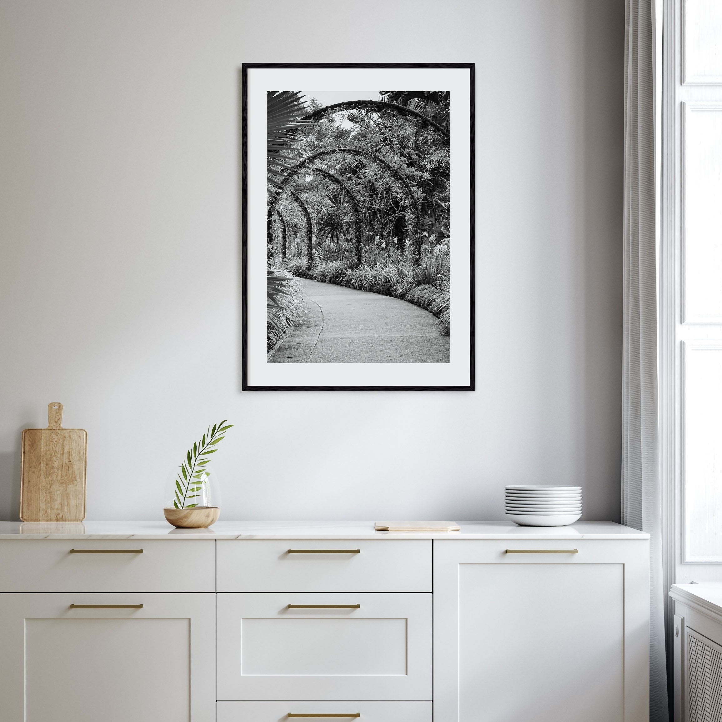 Botanical Garden Photo B&W No 2 Poster