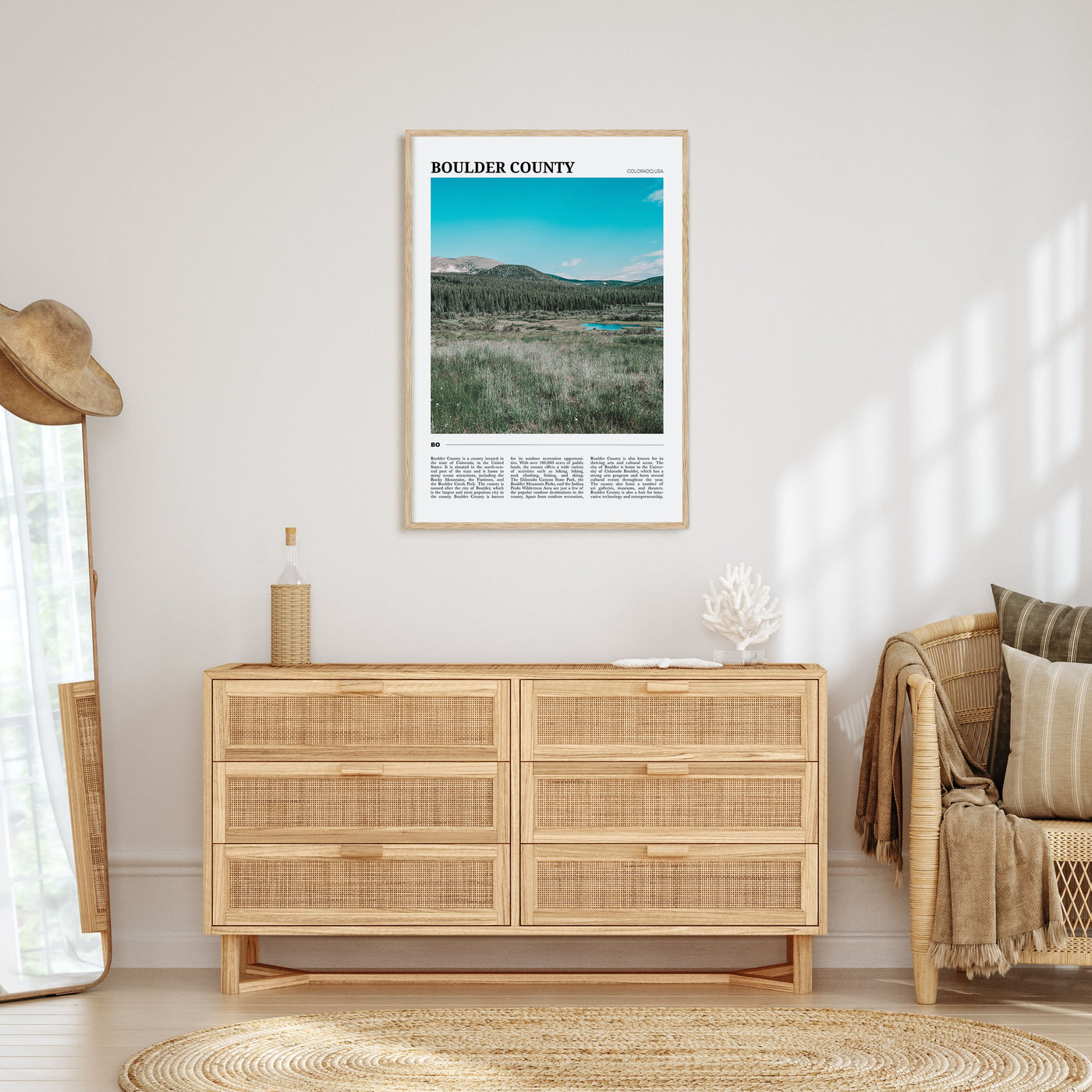 Boulder County Travel Color Poster