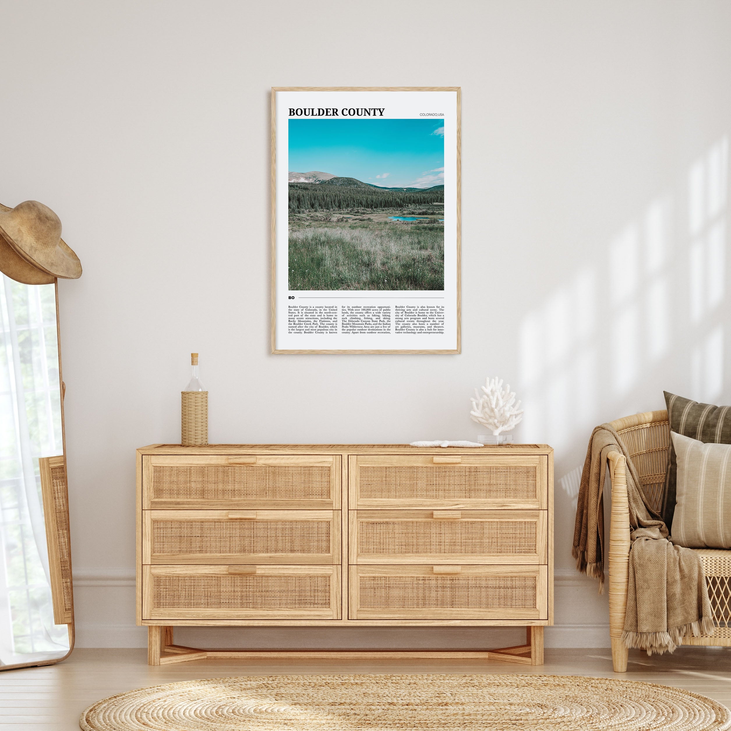 Boulder County Travel Color Poster