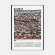 Boulder Travel Color No 2 Poster