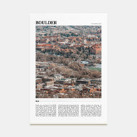 Boulder Travel Color No 2 Poster