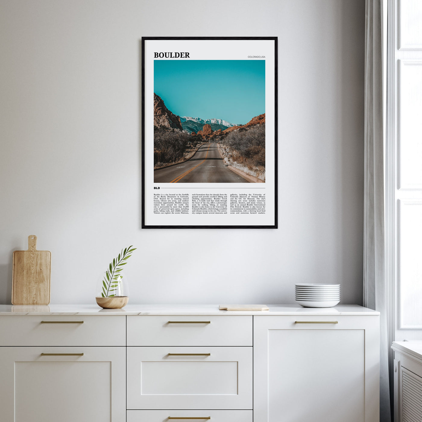 Boulder Travel Color No 3 Poster