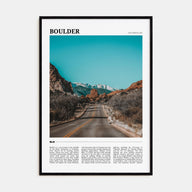 Boulder Travel Color No 3 Poster