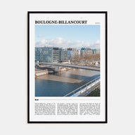 Boulogne-Billancourt Travel Color Poster