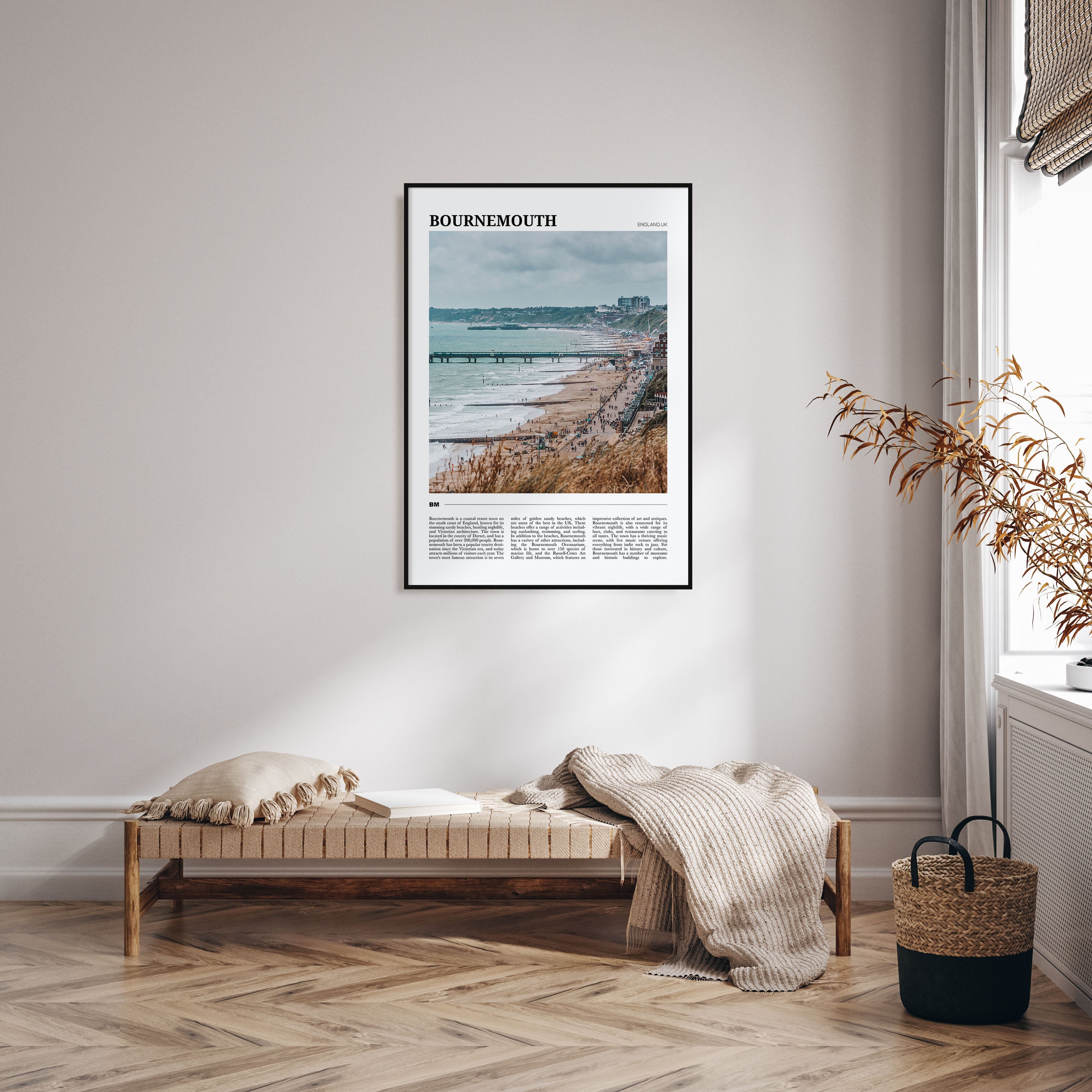 Bournemouth Travel Color Poster
