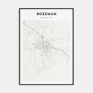 Bozeman Map Portrait Poster