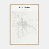 Bozeman Map Portrait Poster