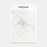 Bozeman Map Portrait Poster