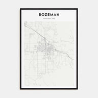 Bozeman Map Portrait Poster