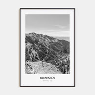 Bozeman Portrait B&W Poster