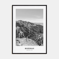 Bozeman Portrait B&W Poster