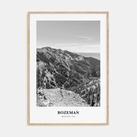 Bozeman Portrait B&W Poster