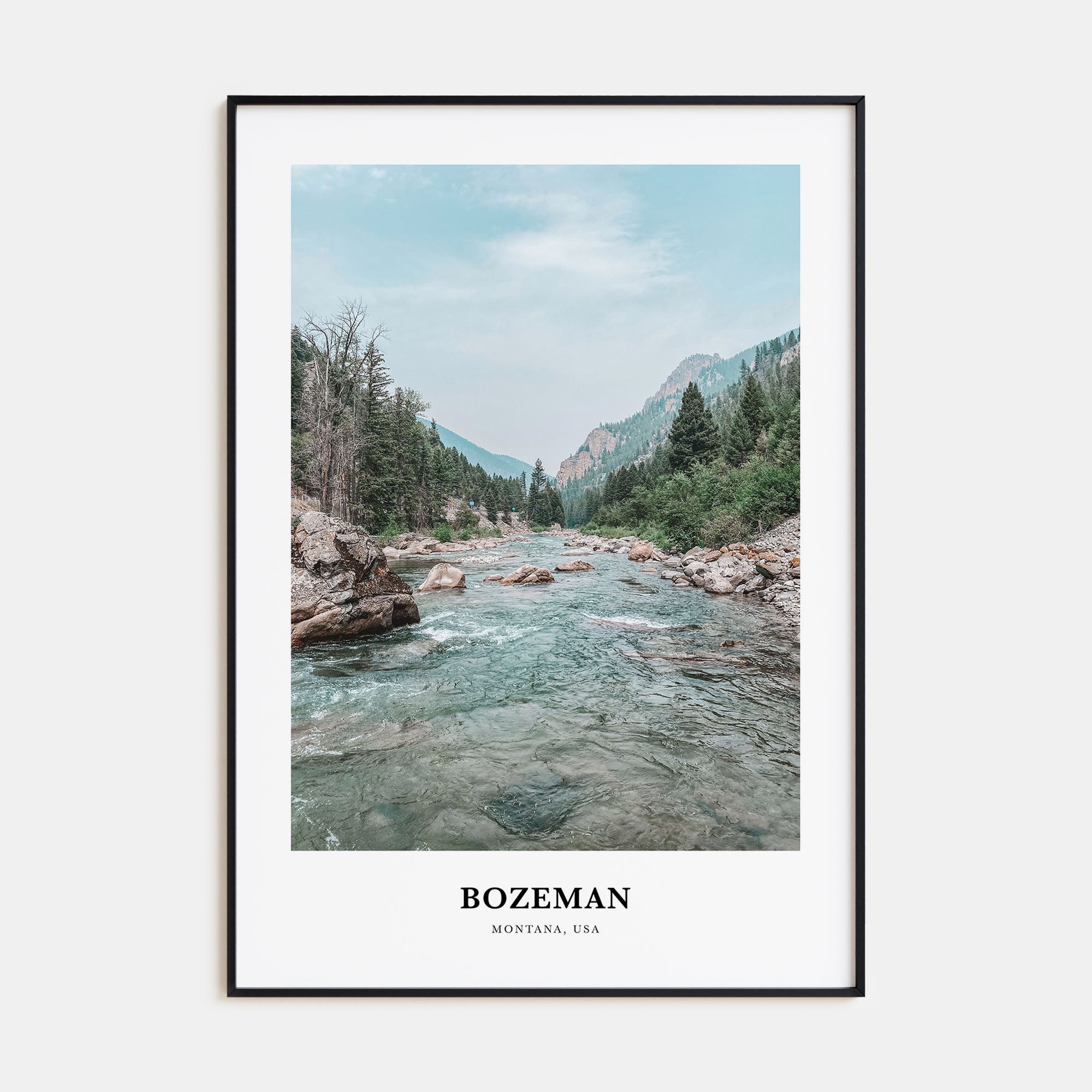 Bozeman Portrait Color Poster