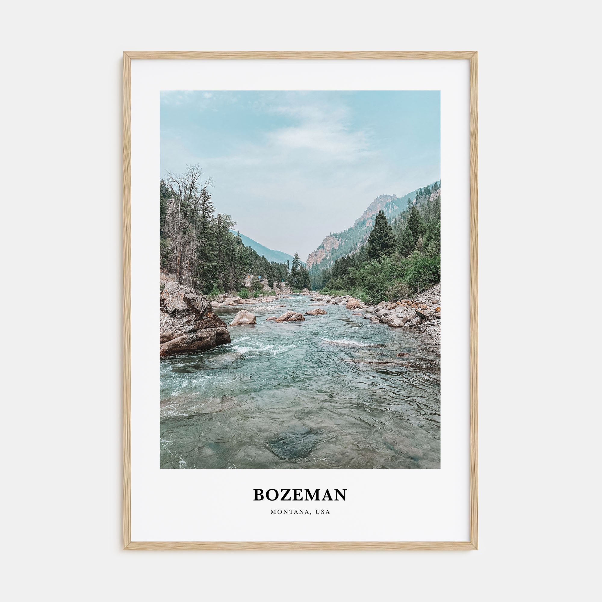 Bozeman Portrait Color Poster