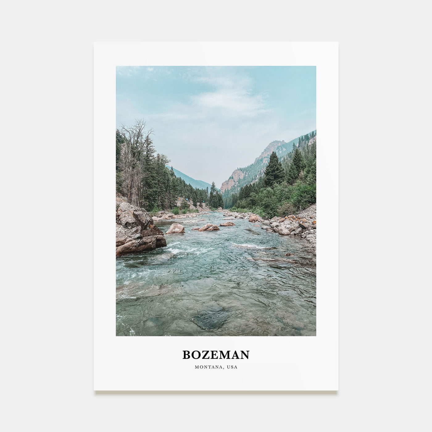 Bozeman Portrait Color Poster
