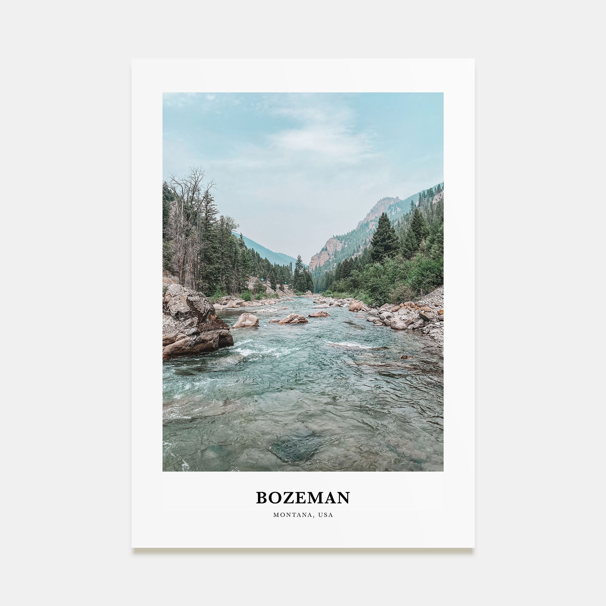 Bozeman Portrait Color Poster