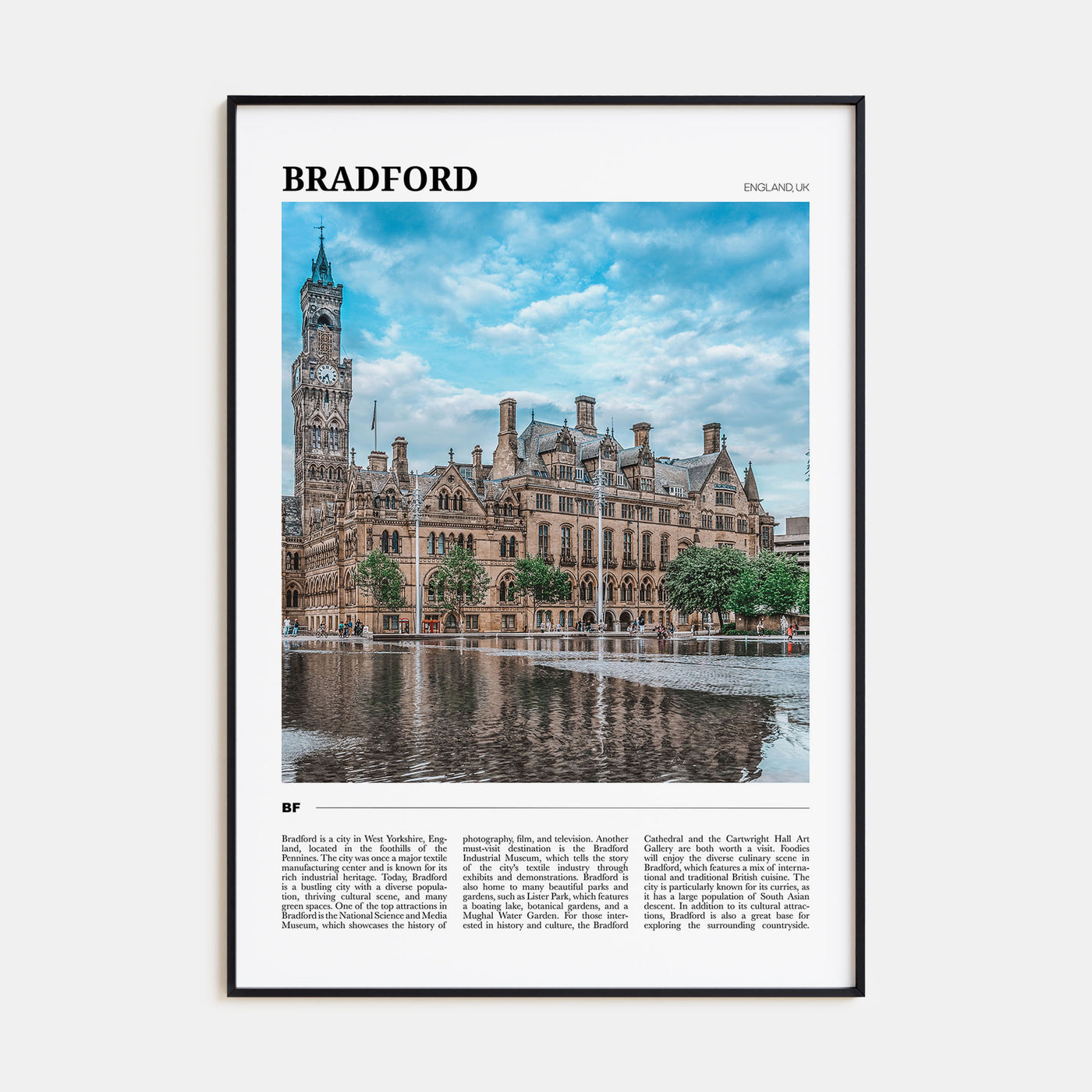 Bradford Travel Color Poster