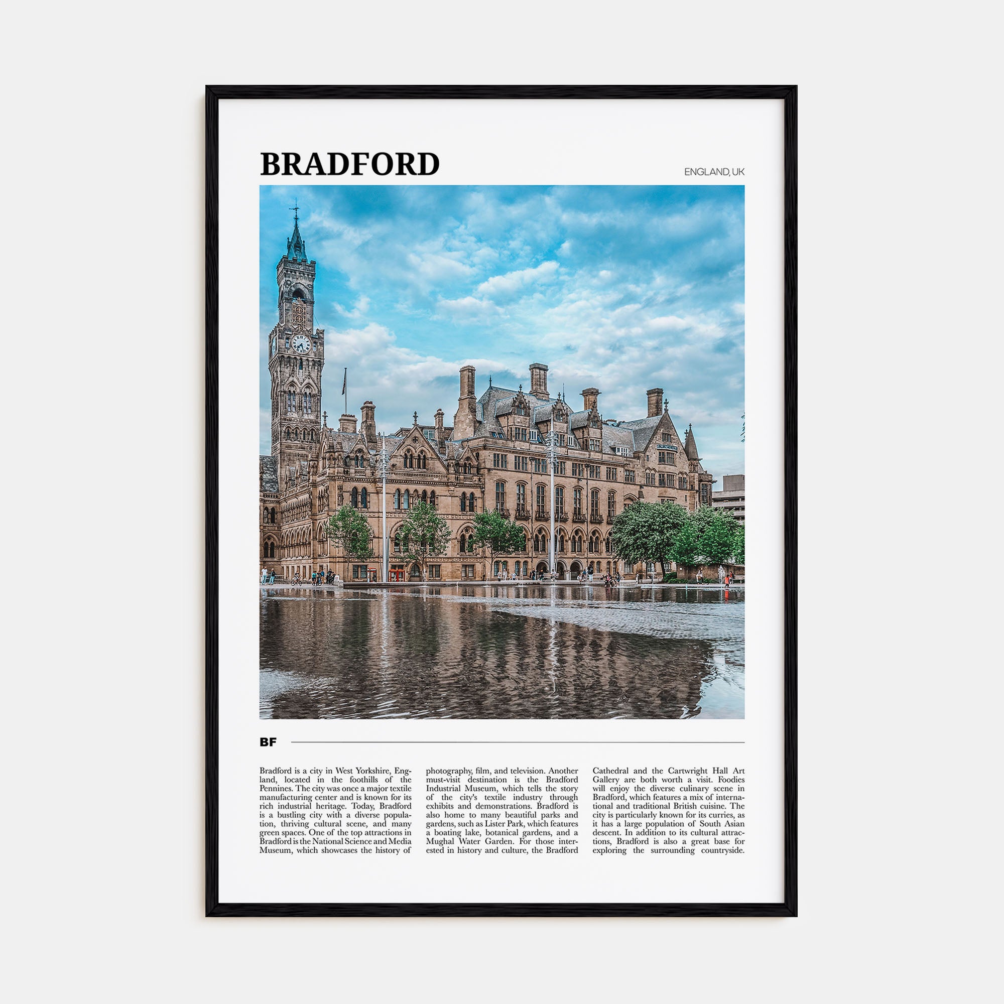 Bradford Travel Color Poster