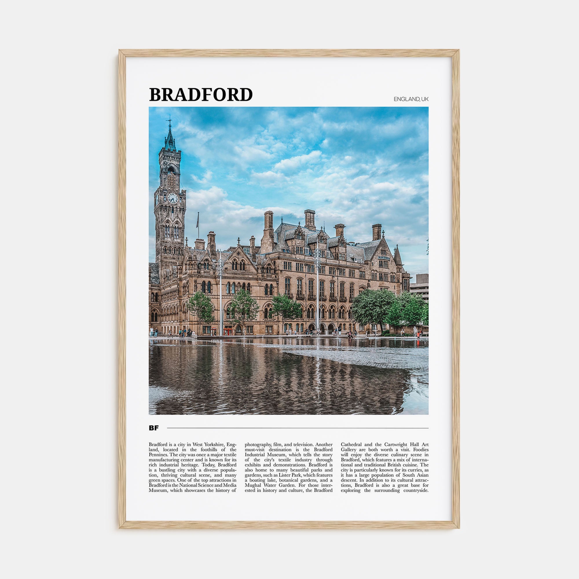 Bradford Travel Color Poster