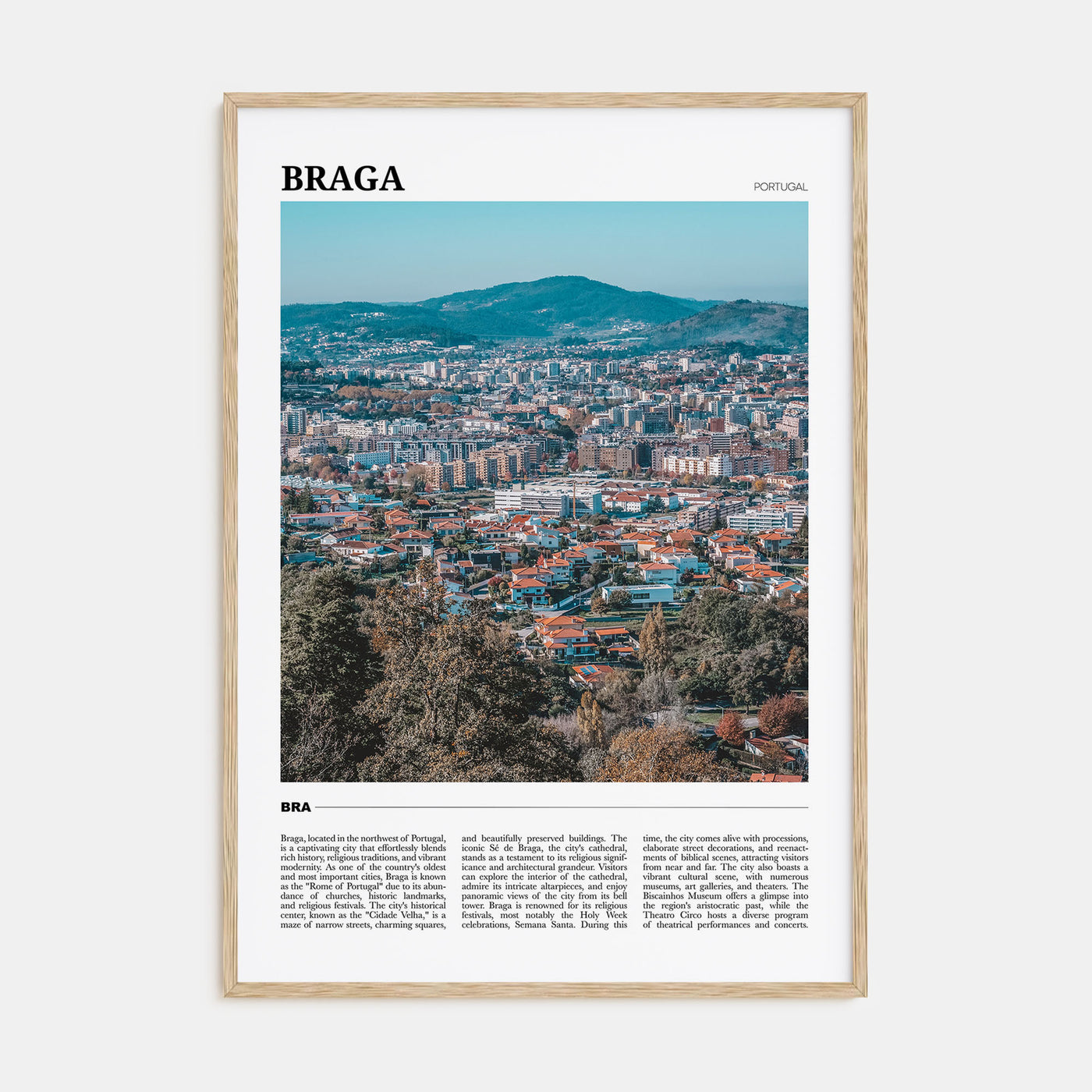 Braga Travel Color Poster