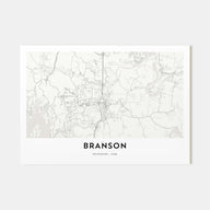 Branson Map Landscape Poster