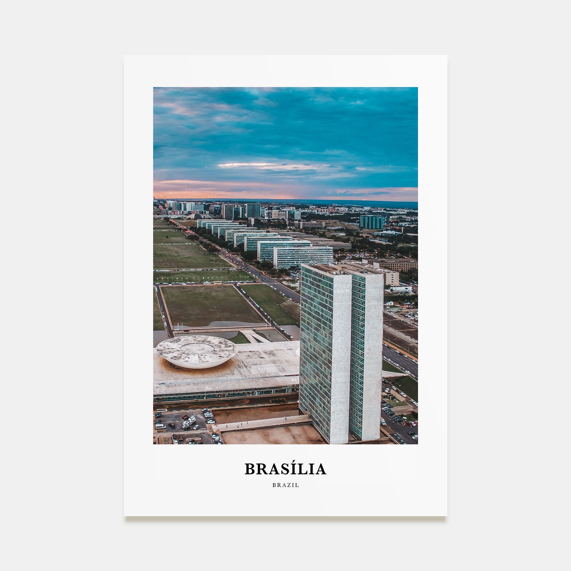 Brasília Portrait Color Poster
