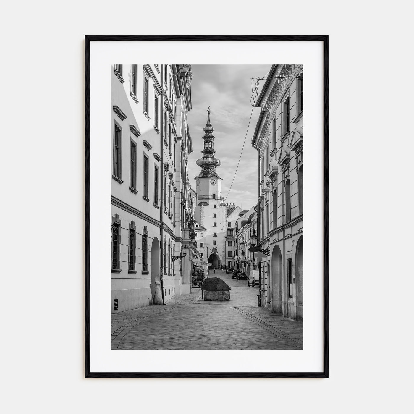 Bratislava Photo B&W Poster