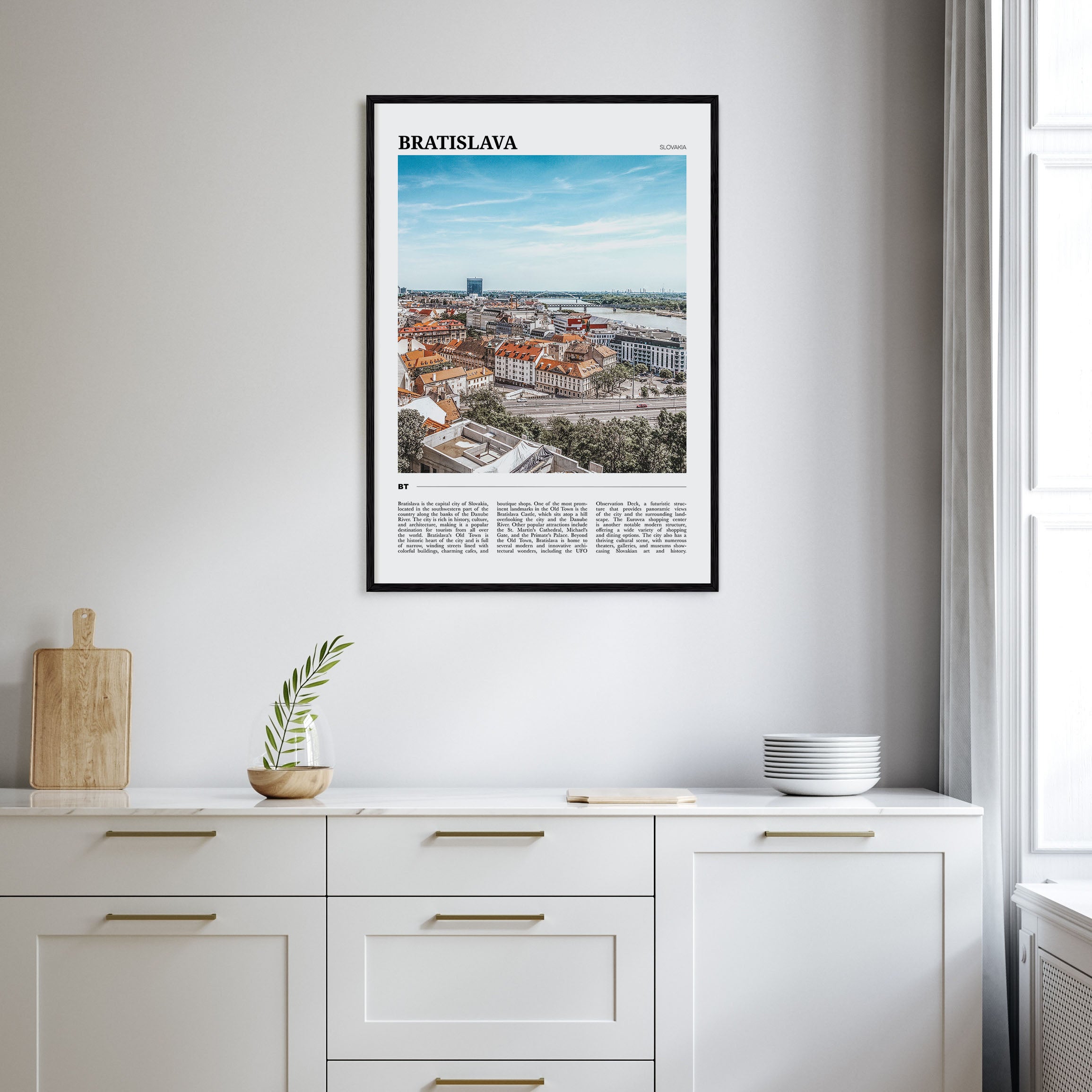 Bratislava Travel Color Poster