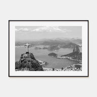 Brazil Landscape B&W Poster