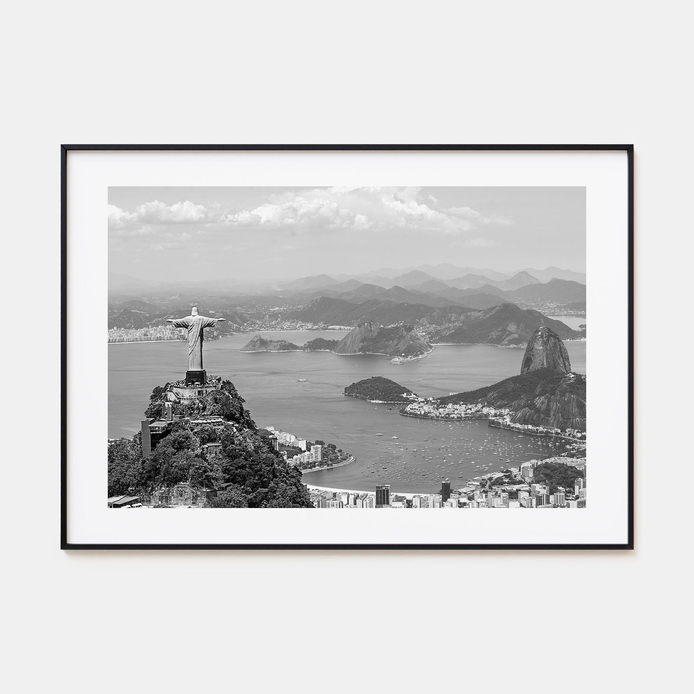 Brazil Landscape B&W Poster