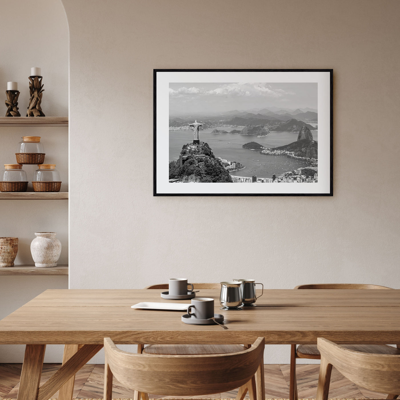Brazil Landscape B&W Poster